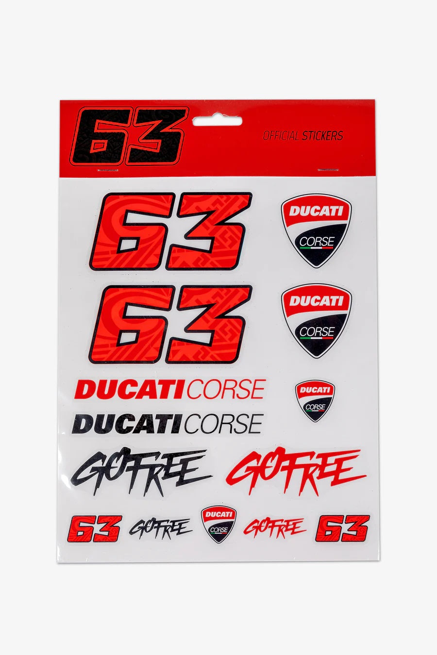 Bagnaia Ducati Large Sticker Set