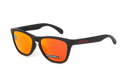 MATTE BLACK W/ PRIZM RUBY FROGSKINS (A) GLASSES – image 2