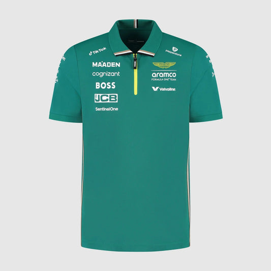 2025 Aston Martin Aramco F1 Mens Team Polo