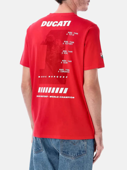 DUCATI TEAMWEAR T-shirt LIMITED EDITION - "MORE THAN A NUMBER" - Marc Marquez World Champion 2025 – image 2