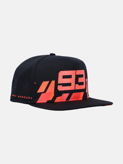 MARC MARQUEZ Marc Márquez 93 Flat Visor Black Cap – Official MotoGP – image 1