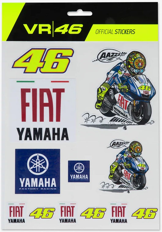 46 Fiat Yahama stickers set
