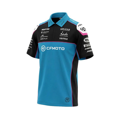 CF MOTO 26 PO1 POLO BLUE/BLACK/PINK – image 1