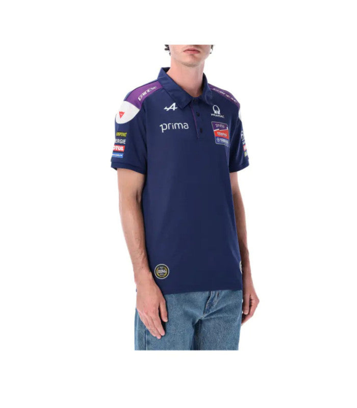 Polo Pramac Replica team, Jack Miller, Miguel Oliveira, blue man