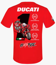 Load image into Gallery viewer, T-SHIRT BAGNAIA WORLD CHAMPION 2022
