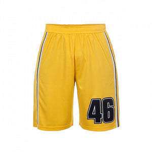 VR46 Official Valentino Rossi Yellow Bermuda Shorts