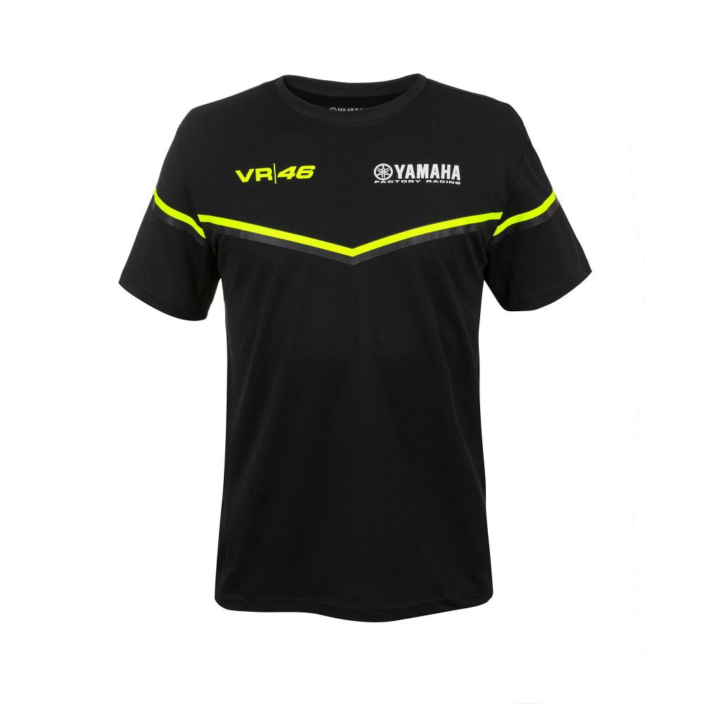 VR46 T-shirt Yamaha Rossi Black